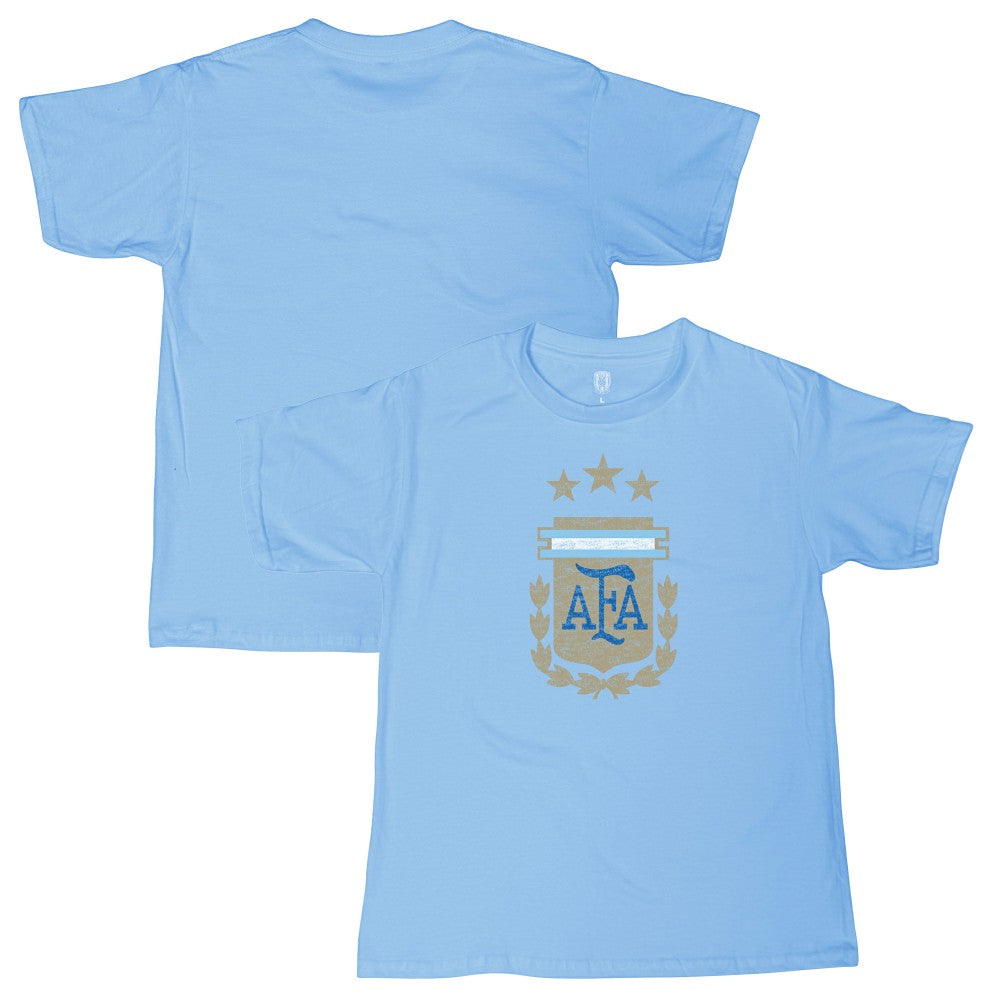 Argentina National Team 1863FC Youth Badge T-Shirt Light Blue - FIFA World CUP
