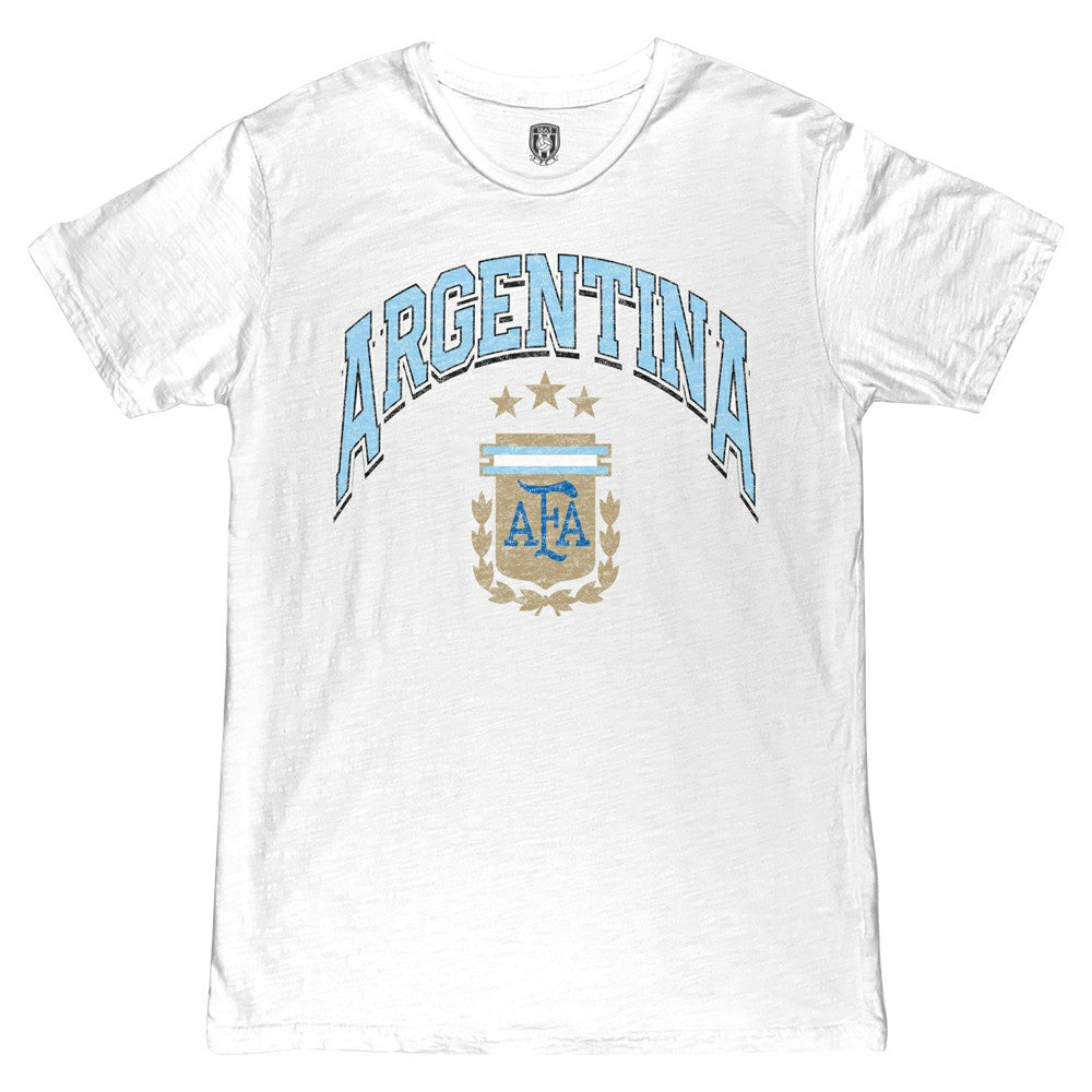 Argentina National Team 1863FC Retro Wordmark T-Shirt White - FIFA World CUP