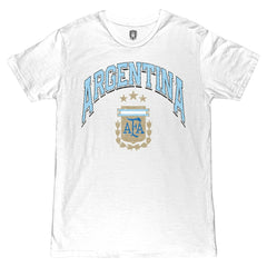 Argentina National Team 1863FC Retro Wordmark T-Shirt White - FIFA World CUP
