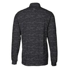 Carolina Panthers Cutter & Buck Traverse Camo Print Stretch DryTec Quarter-Zip Top Black | NFL