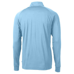 Carolina Panthers Cutter & Buck Adapt Eco Knit Stretch Recycled Raglan Quarter-Zip DryTec Top Light Blue | NFL