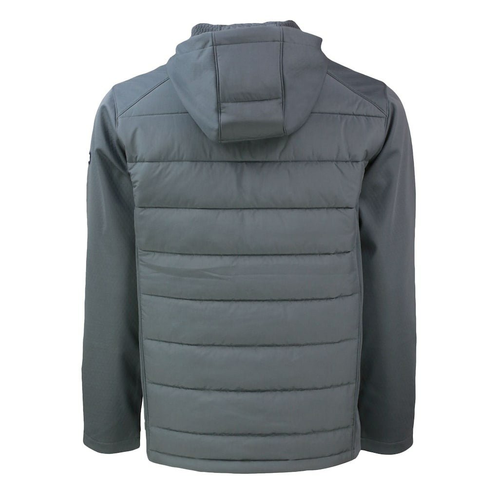 Carolina Panthers Cutter & Buck Evoke Hybrid Eco Softshell Recycled Full-Zip Hoodie Jacket Gray | NFL