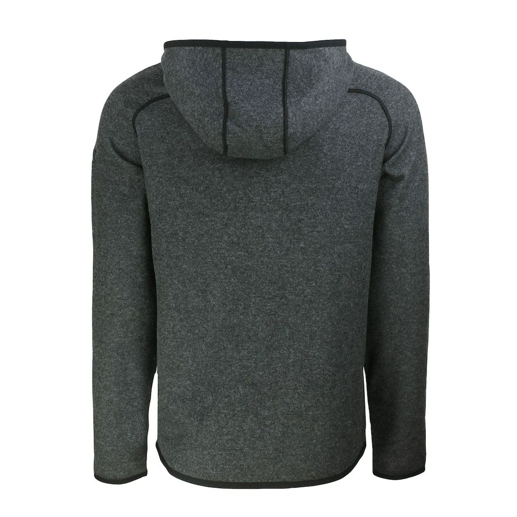 Atlanta Falcons Cutter & Buck Mainsail Hoodie Raglan Full-Zip Jacket Heather Charcoal | NFL