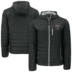 Atlanta Falcons Cutter & Buck Rainier PrimaLoft Eco Insulated Full-Zip Puffer Jacket Black | NFL