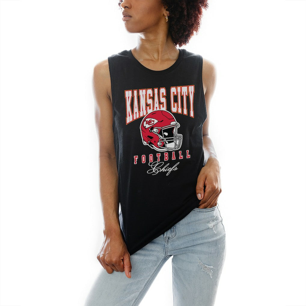 Kansas City Chiefs Gameday Couture Women's Preseason Opener Racerback Tank Top Black | NFL