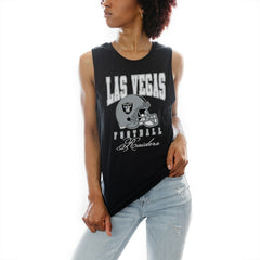 Las Vegas Raiders Gameday Couture Women's Preseason Opener Racerback Tank Top Black | NFL