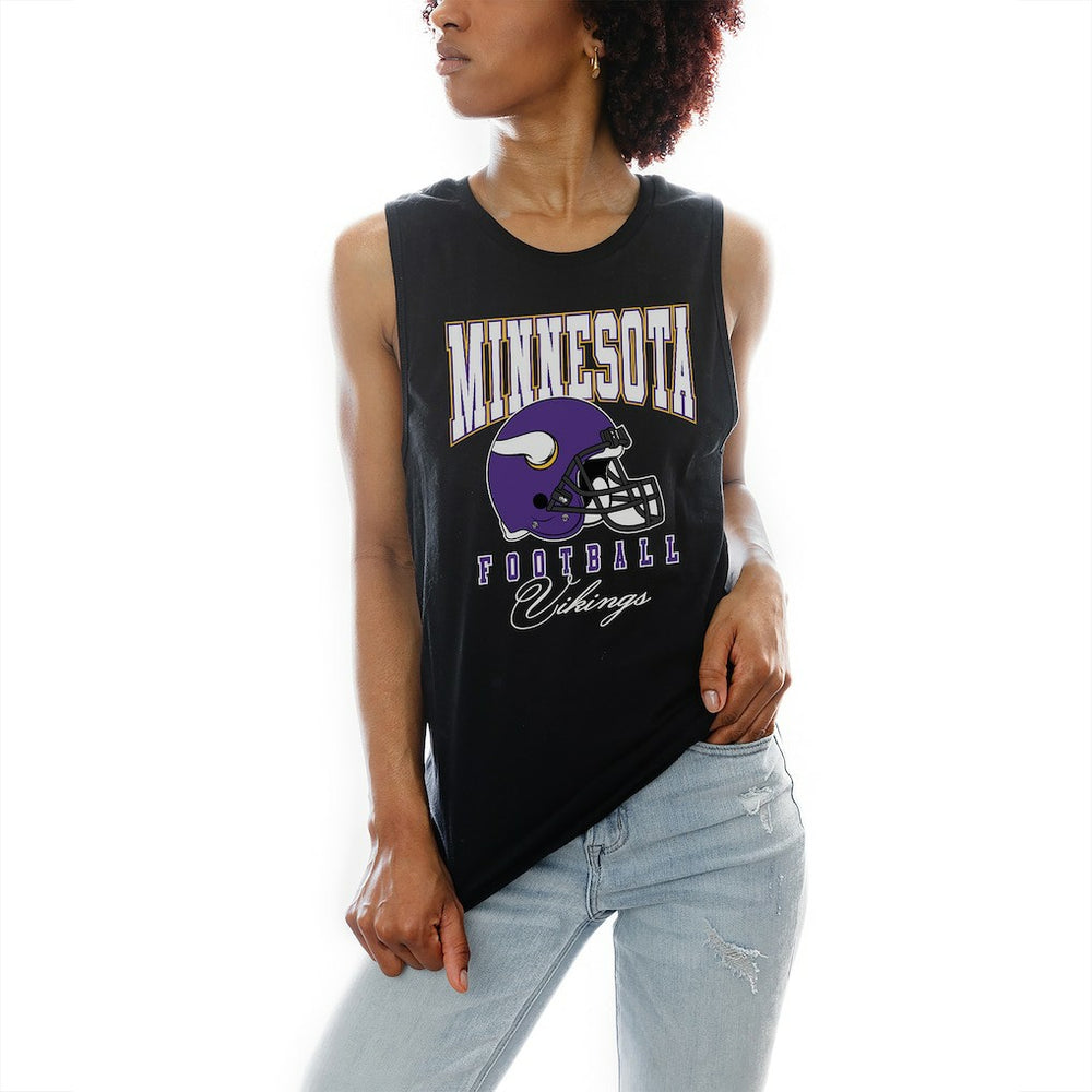 Minnesota Vikings Gameday Couture Women's Preseason Opener Racerback Tank Top Black | NFL