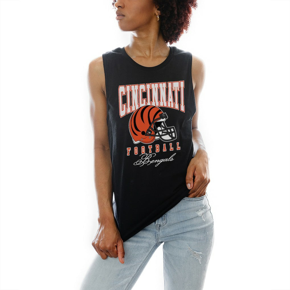 Cincinnati Bengals Gameday Couture Women's Preseason Opener Racerback Tank Top Black | NFL