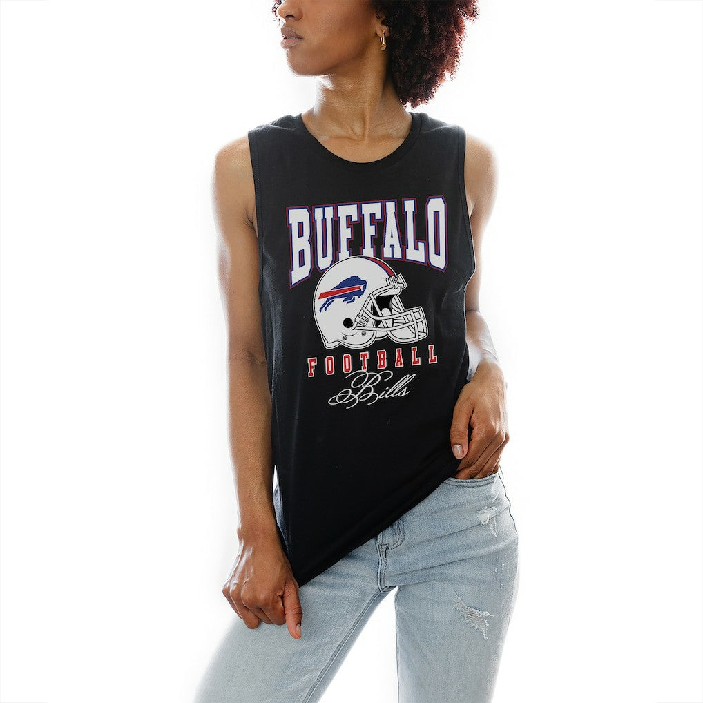 Buffalo Bills Gameday Couture Women's Preseason Opener Racerback Tank Top Black | NFL