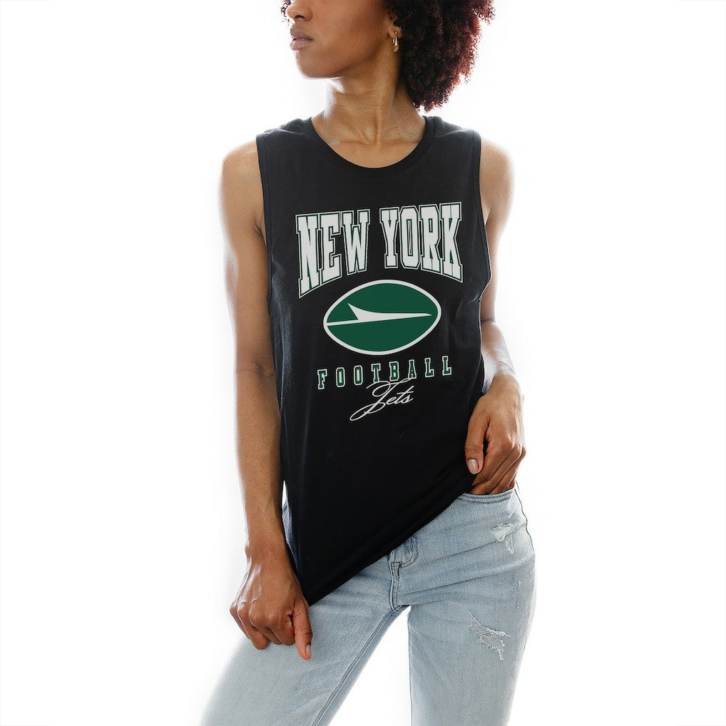 New York Jets Gameday Couture Women's Preseason Opener Racerback Tank Top Black | NFL