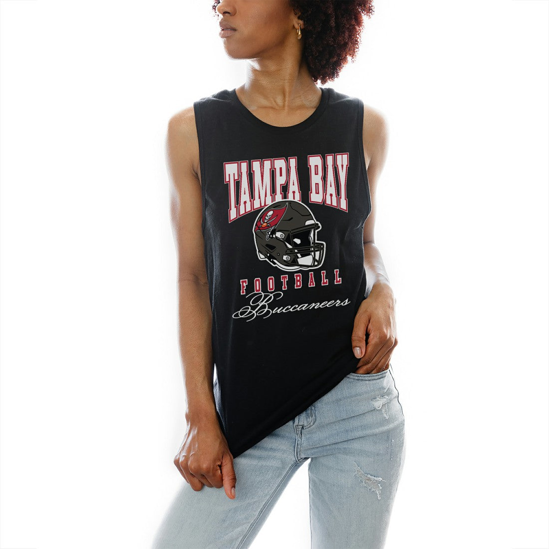 Tampa Bay Buccaneers Gameday Couture Women's Preseason Opener Racerback Tank Top Black | NFL