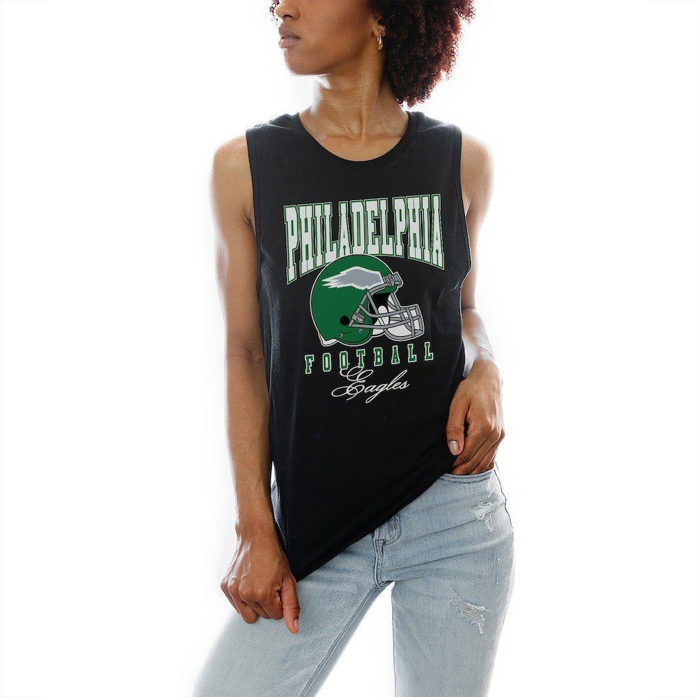 Philadelphia Eagles Gameday Couture Women's Preseason Opener Racerback Tank Top Black | NFL