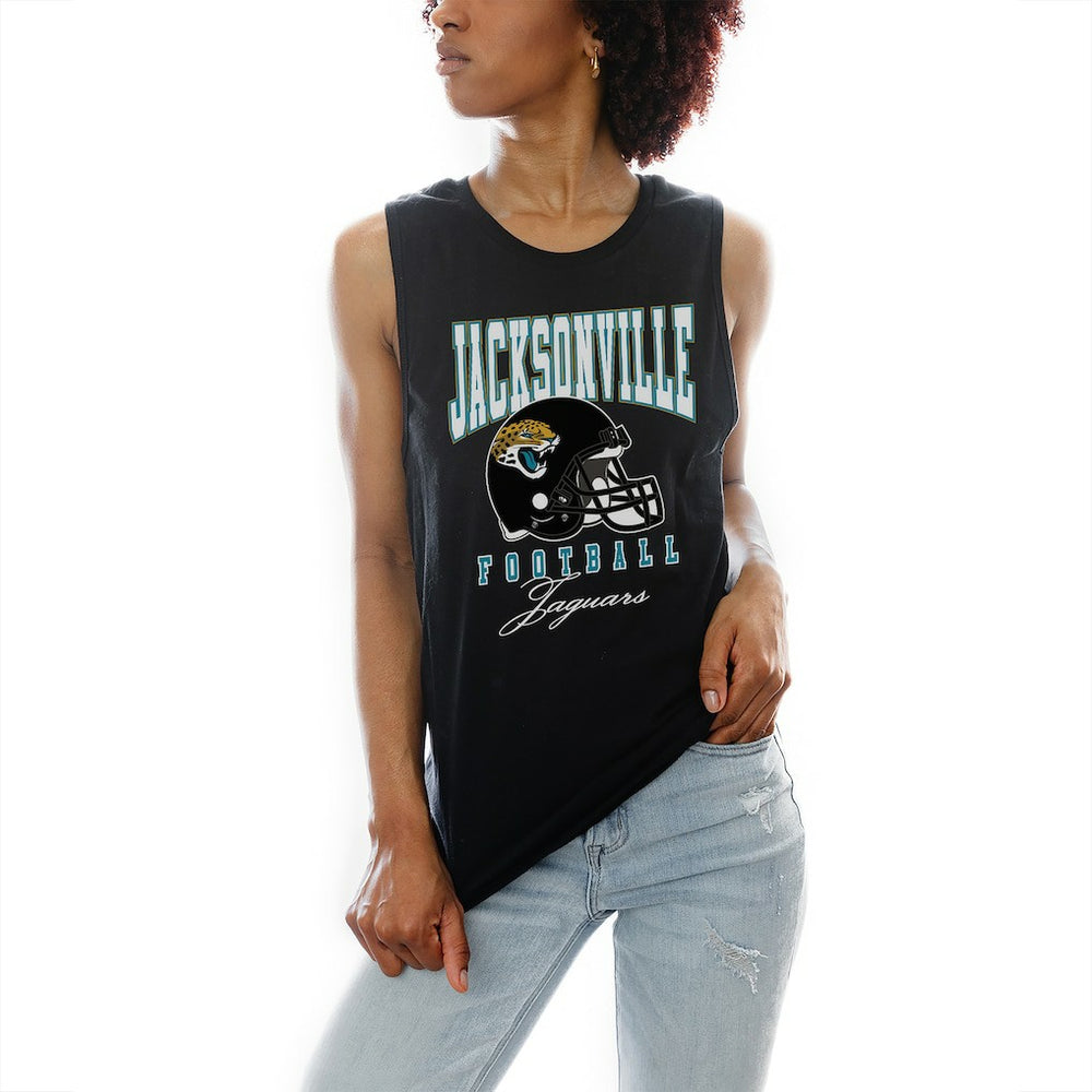 Jacksonville Jaguars Gameday Couture Women's Preseason Opener Racerback Tank Top Black | NFL