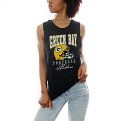 Green Bay Packers Gameday Couture Women's Preseason Opener Racerback Tank Top Black | NFL