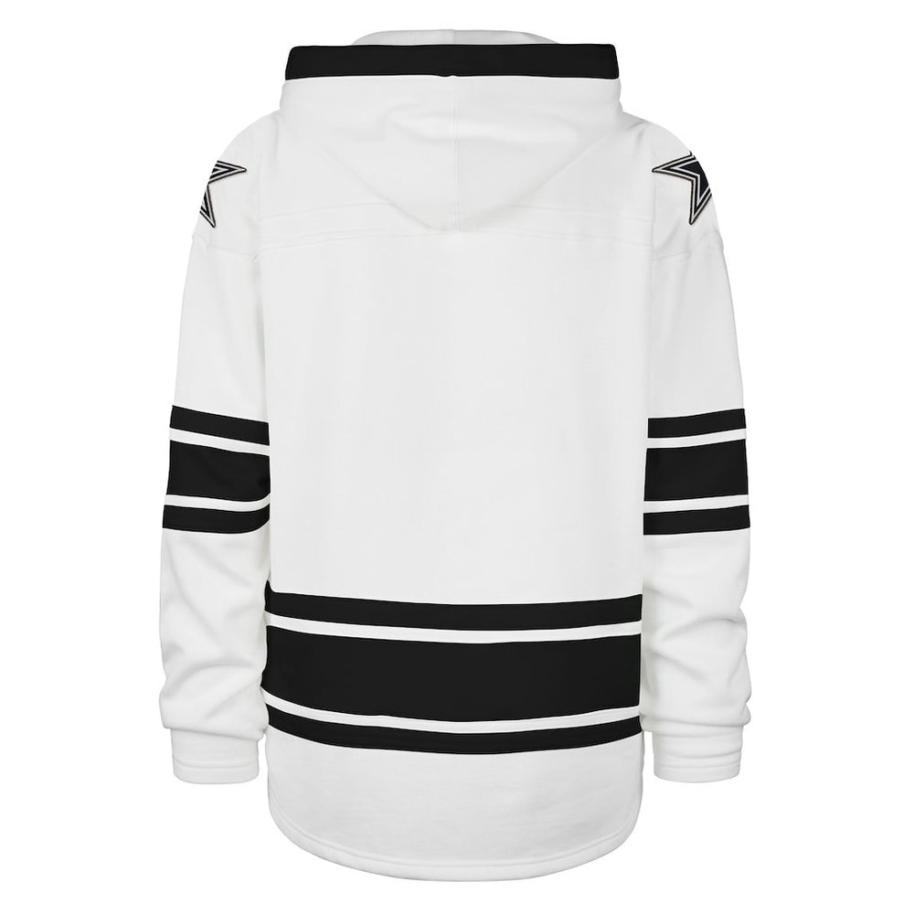 Dallas Cowboys '47 After Image Superior Lacer Pullover Hoodie White | 47 brand
