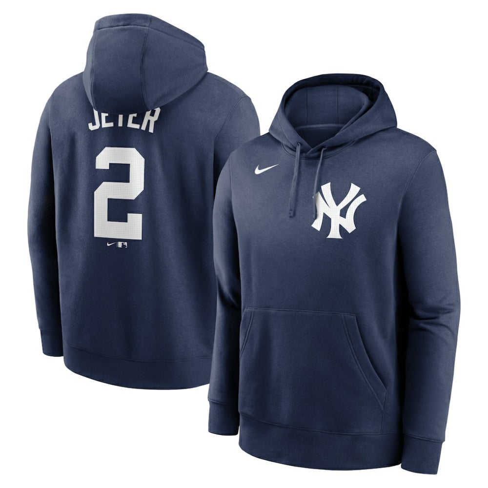 Derek Jeter New York Yankees Nike Player Name & Number Club Pullover Hoodie - MLB