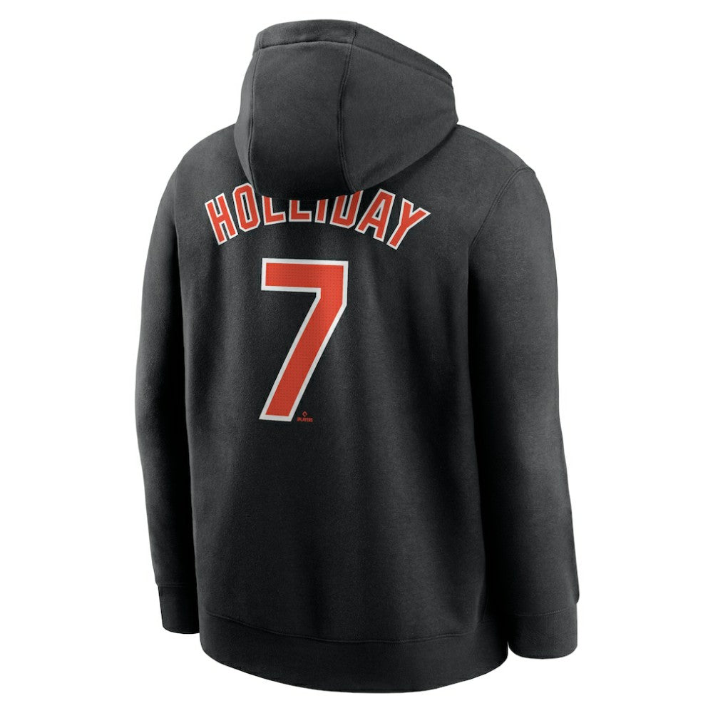 Jackson Holliday Baltimore Orioles Nike Player Name & Number Club Fleece Pullover Hoodie - MLB