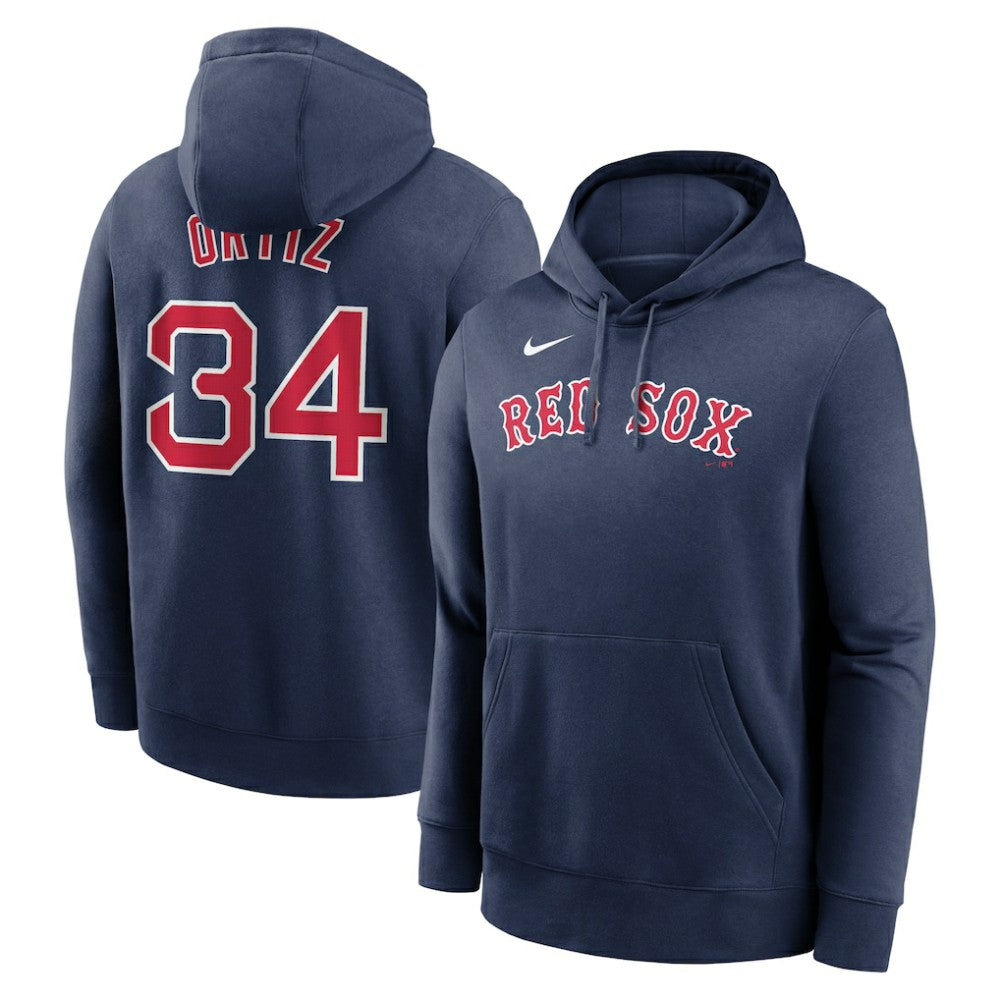David Ortiz Boston Red Sox Nike Player Name & Number Club Pullover Hoodie - MLB