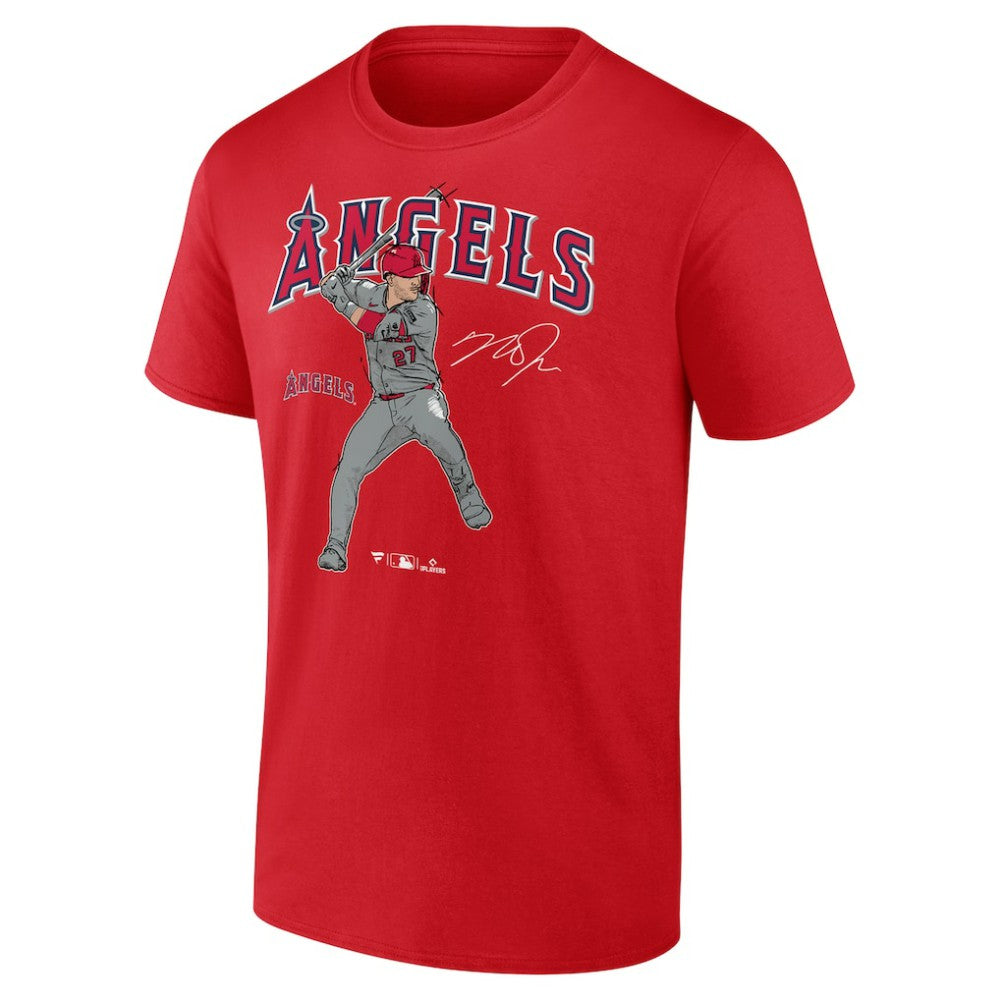 Mike Trout Los Angeles Angels Player Swing T-Shirt - MLB