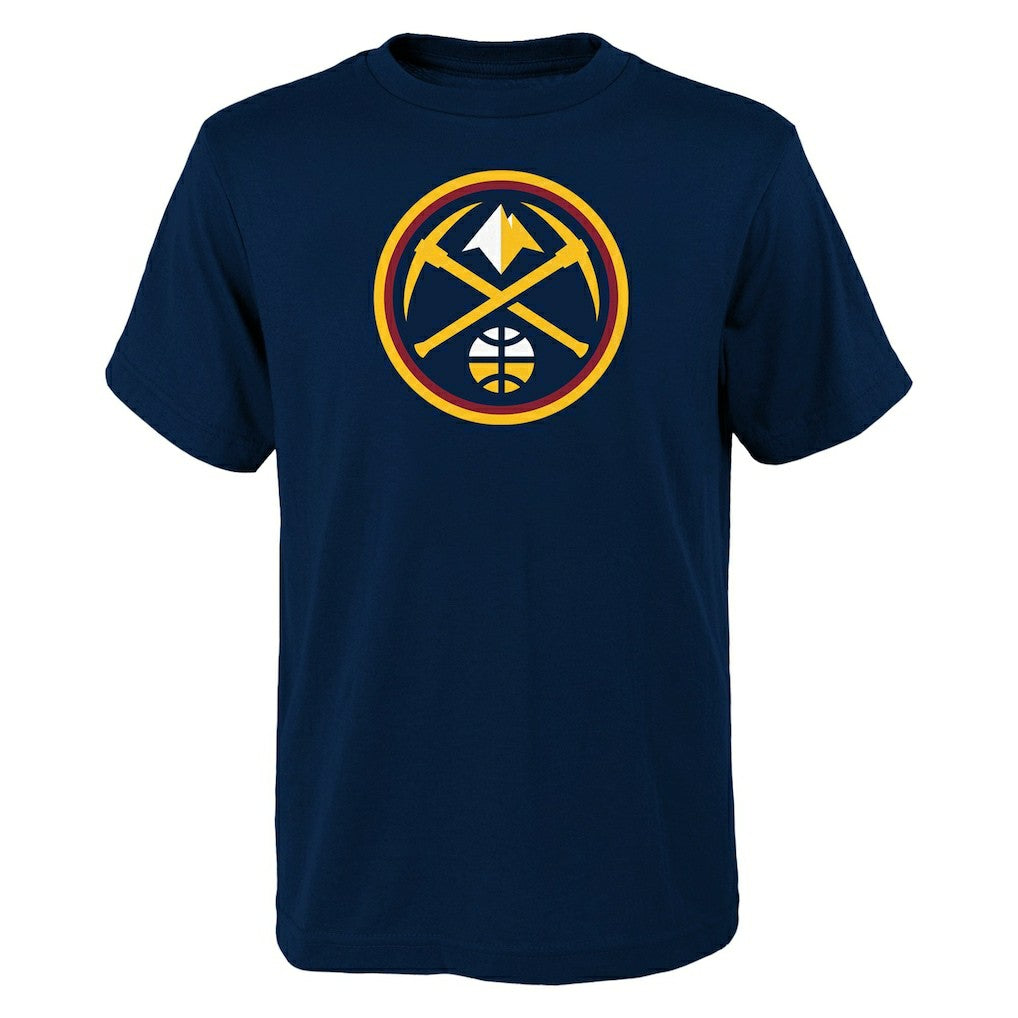 Denver Nuggets Youth Primary Logo T-Shirt Navy - NBA