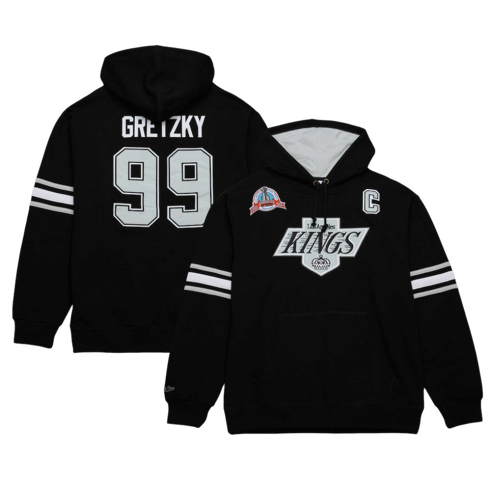 Wayne Gretzky Los Angeles Kings Mitchell & Ness 1993 Name & Number Premium Pullover Hoodie - Black - NHL