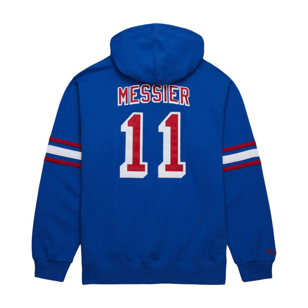 Mark Messier New York Rangers Mitchell & Ness Name & Number Premium Pullover Hoodie - Blue - NHL