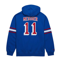 Mark Messier New York Rangers Mitchell & Ness Name & Number Premium Pullover Hoodie - Blue - NHL