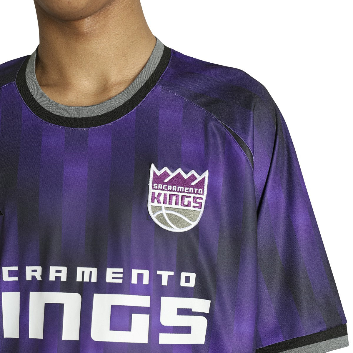 Sacramento Kings Authmade x NBA Soccer Kit Fashion Jersey Purple - NBA