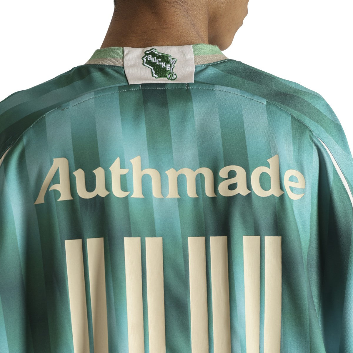 Milwaukee Bucks Authmade x NBA Soccer Kit Fashion Jersey Green - NBA