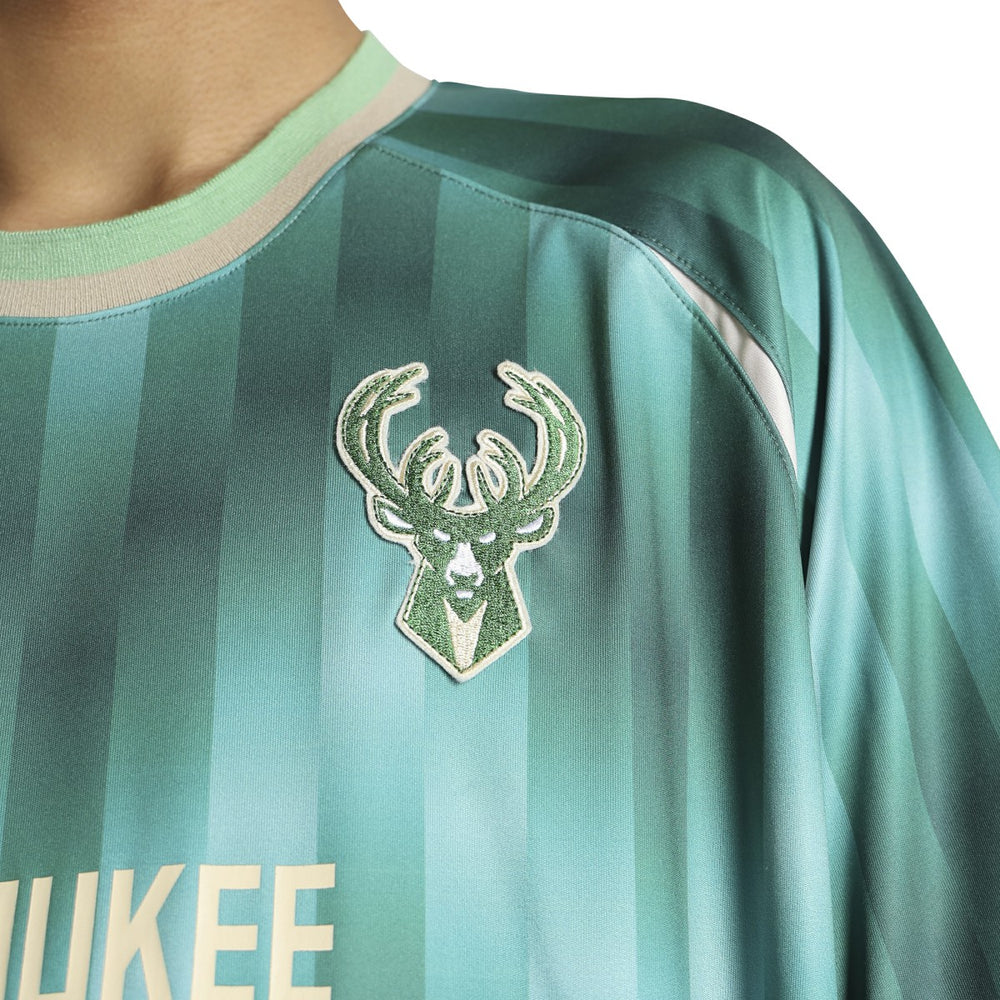 Milwaukee Bucks Authmade x NBA Soccer Kit Fashion Jersey Green - NBA