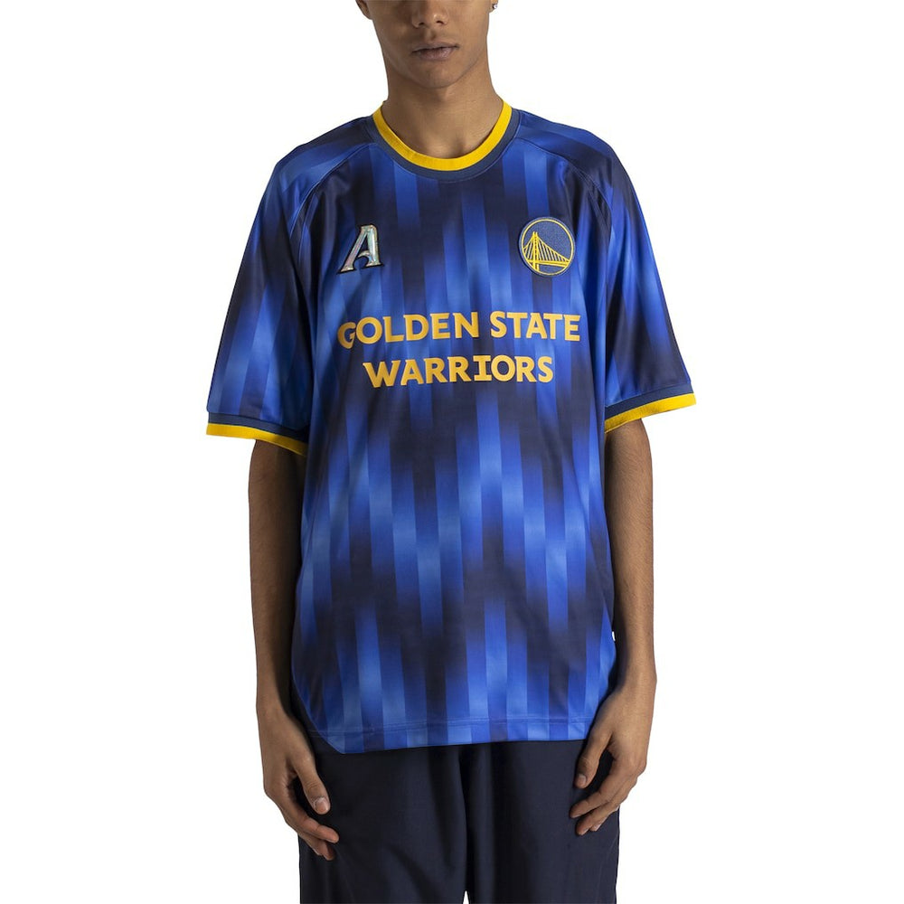 Golden State Warriors Authmade x NBA Soccer Kit Fashion Jersey Blue - NBA