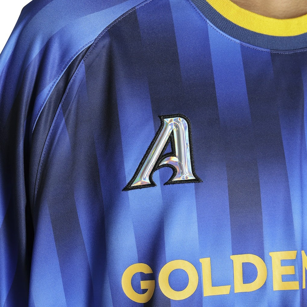 Golden State Warriors Authmade x NBA Soccer Kit Fashion Jersey Blue - NBA