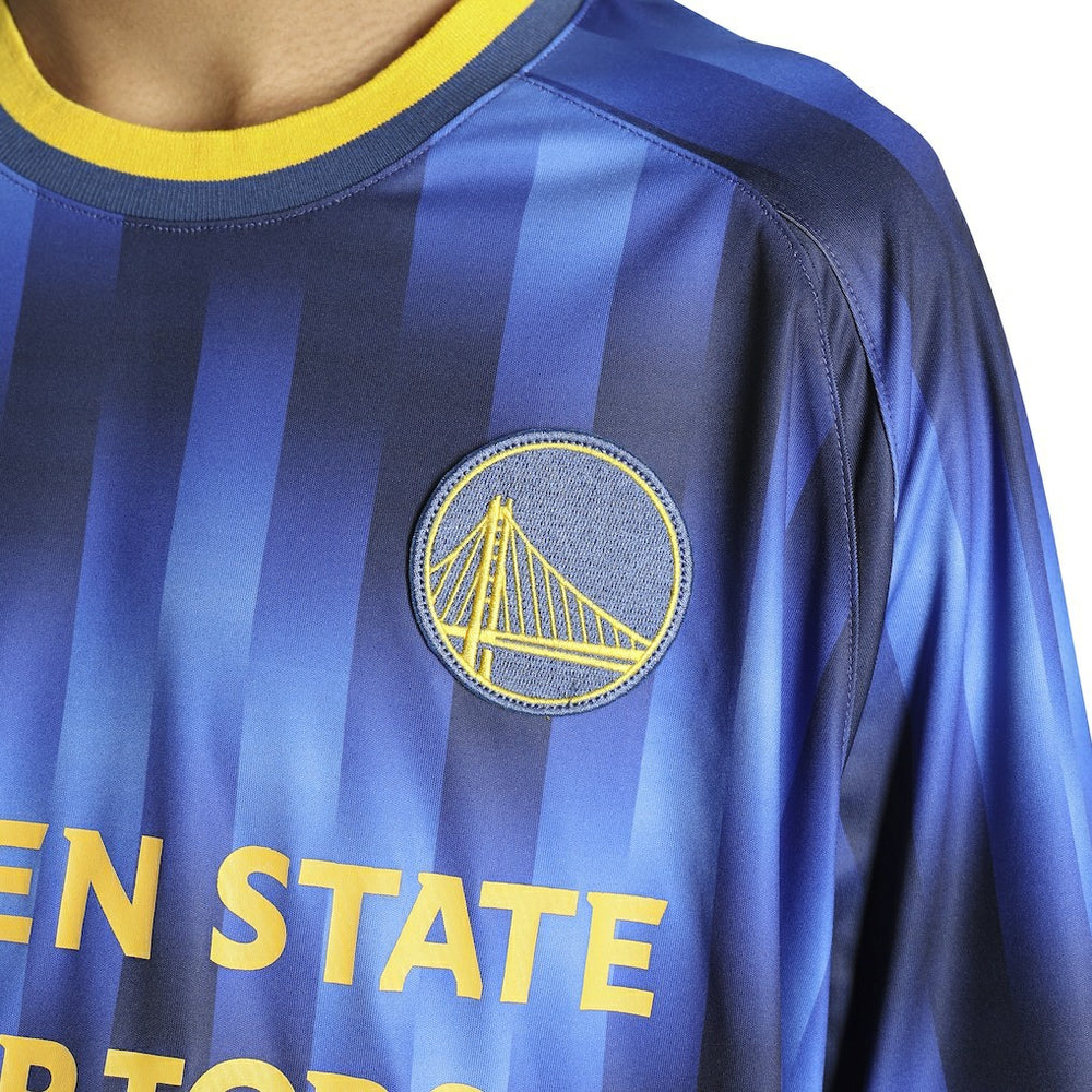 Golden State Warriors Authmade x NBA Soccer Kit Fashion Jersey Blue - NBA