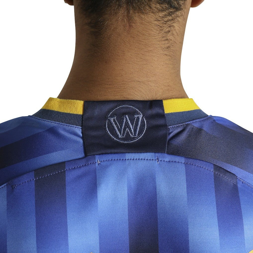 Golden State Warriors Authmade x NBA Soccer Kit Fashion Jersey Blue - NBA