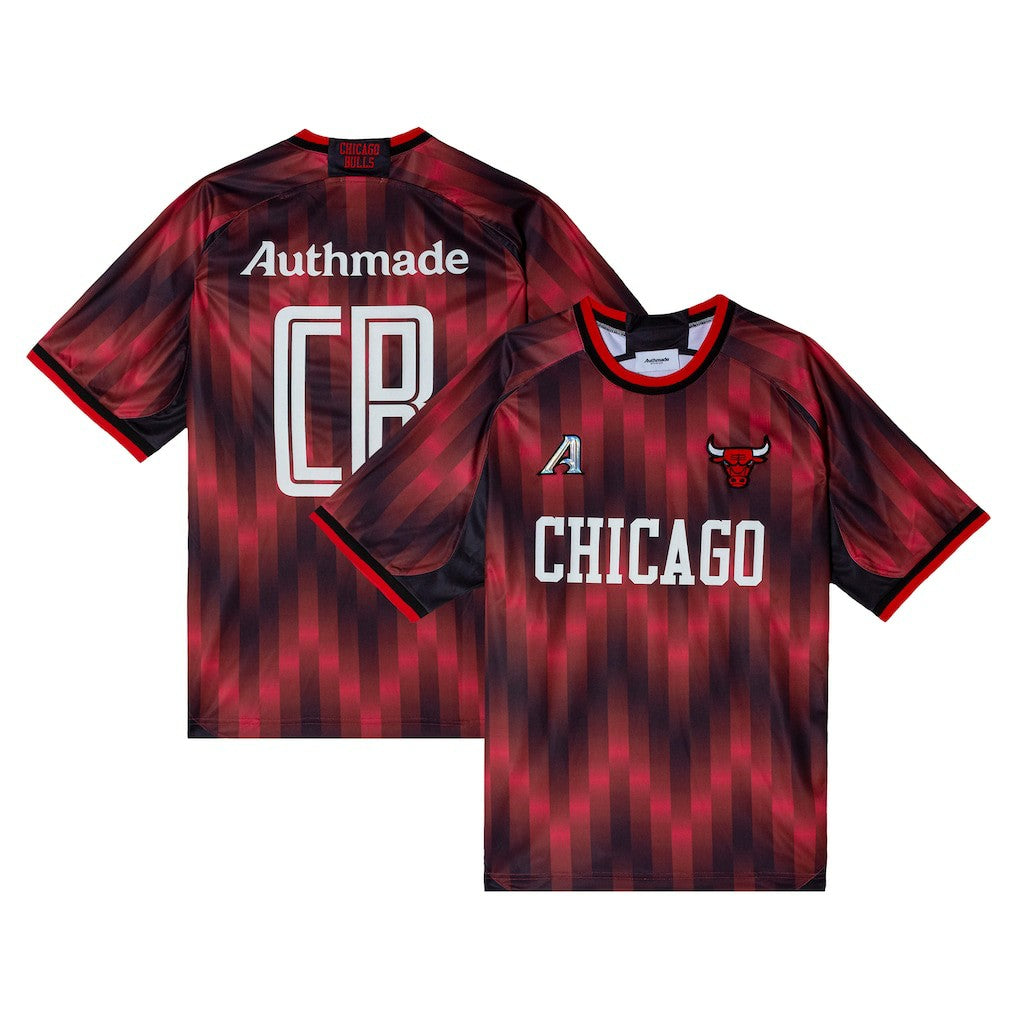 Chicago Bulls Authmade x NBA Soccer Kit Fashion Jersey Red - NBA