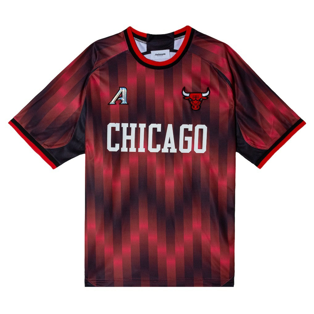 Chicago Bulls Authmade x NBA Soccer Kit Fashion Jersey Red - NBA