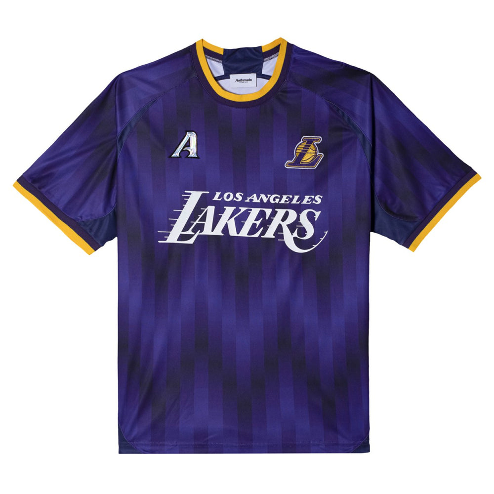 Los Angeles Lakers Authmade x NBA Soccer Kit Fashion Jersey Purple - NBA