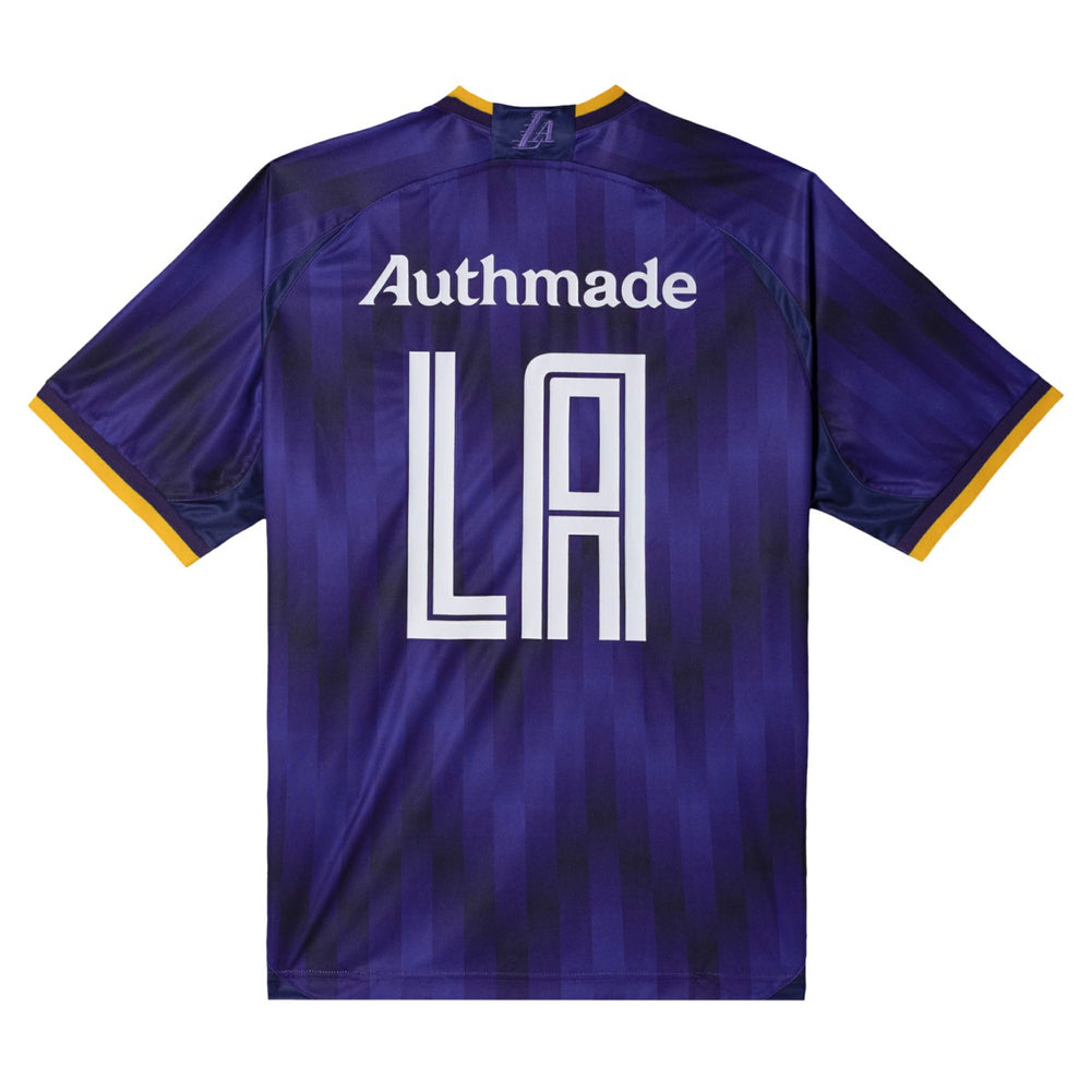 Los Angeles Lakers Authmade x NBA Soccer Kit Fashion Jersey Purple - NBA