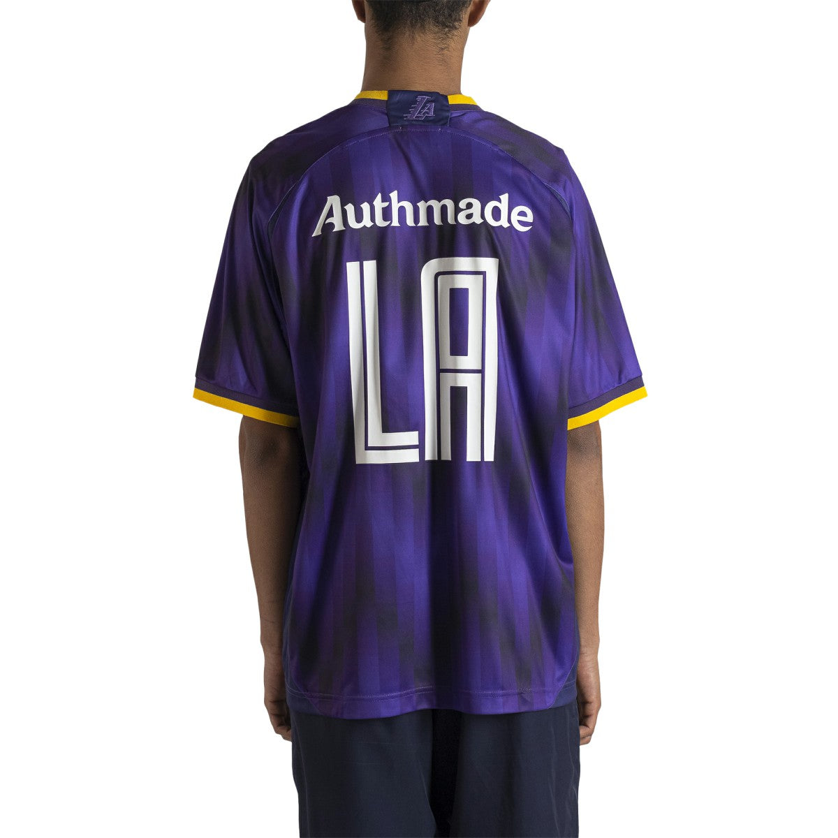 Los Angeles Lakers Authmade x NBA Soccer Kit Fashion Jersey Purple - NBA