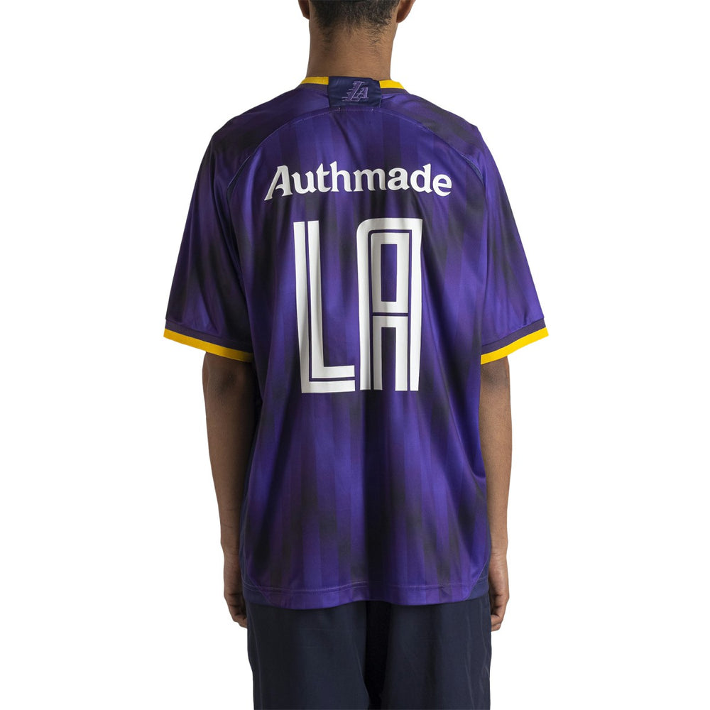 Los Angeles Lakers Authmade x NBA Soccer Kit Fashion Jersey Purple - NBA