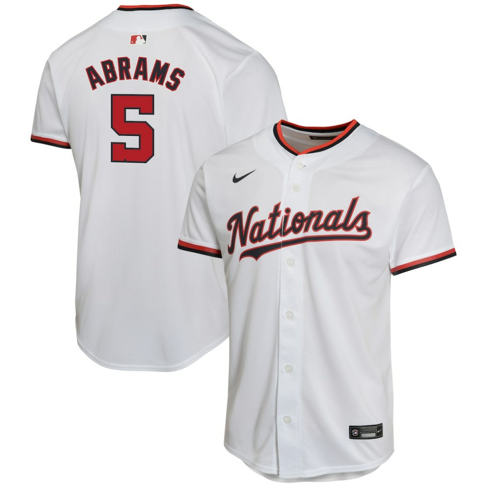CJ Abrams Washington Nationals Nike Youth Home Game Player Jersey - MLB