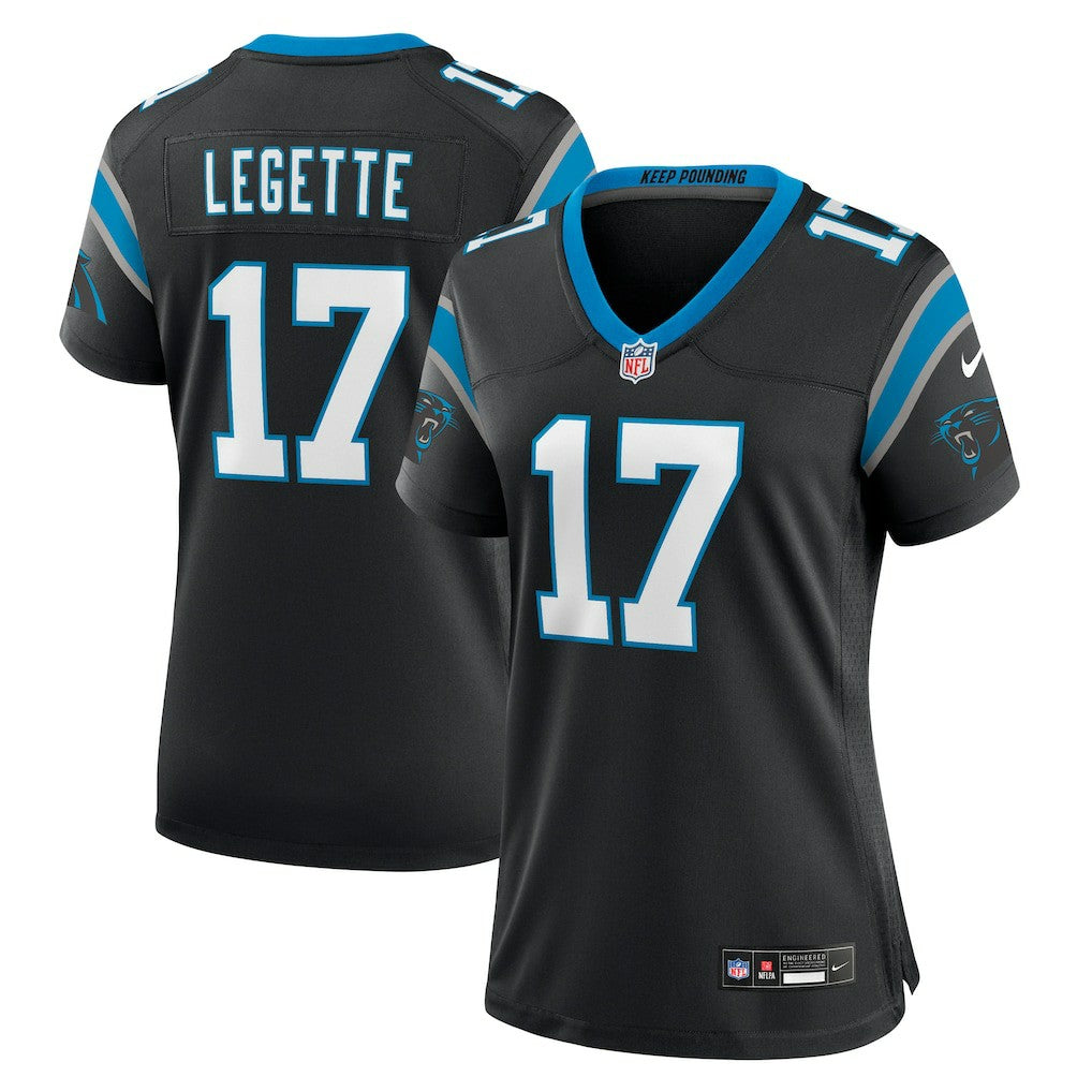 Xavier Legette Carolina Panthers Women's Game Jersey Black | Nike for Sale