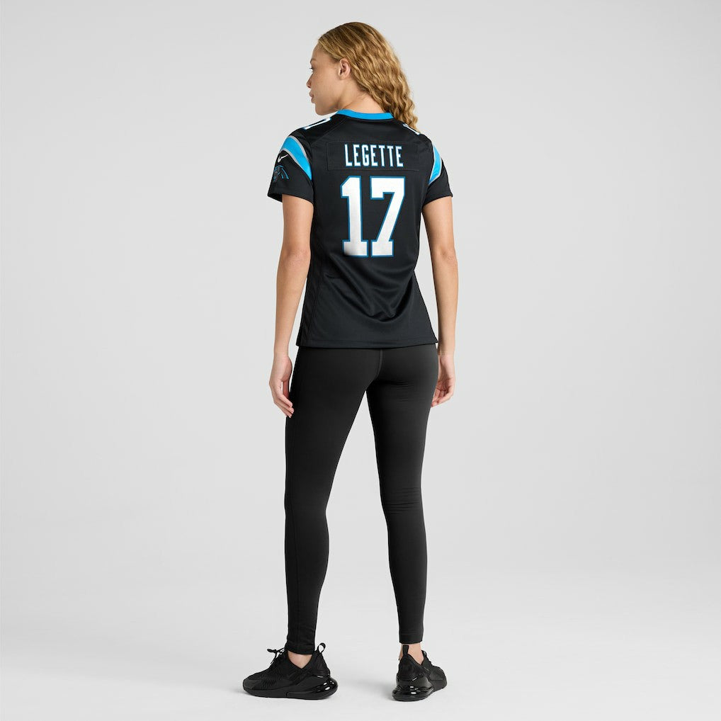 Xavier Legette Carolina Panthers Women's Game Jersey Black | Nike for Sale