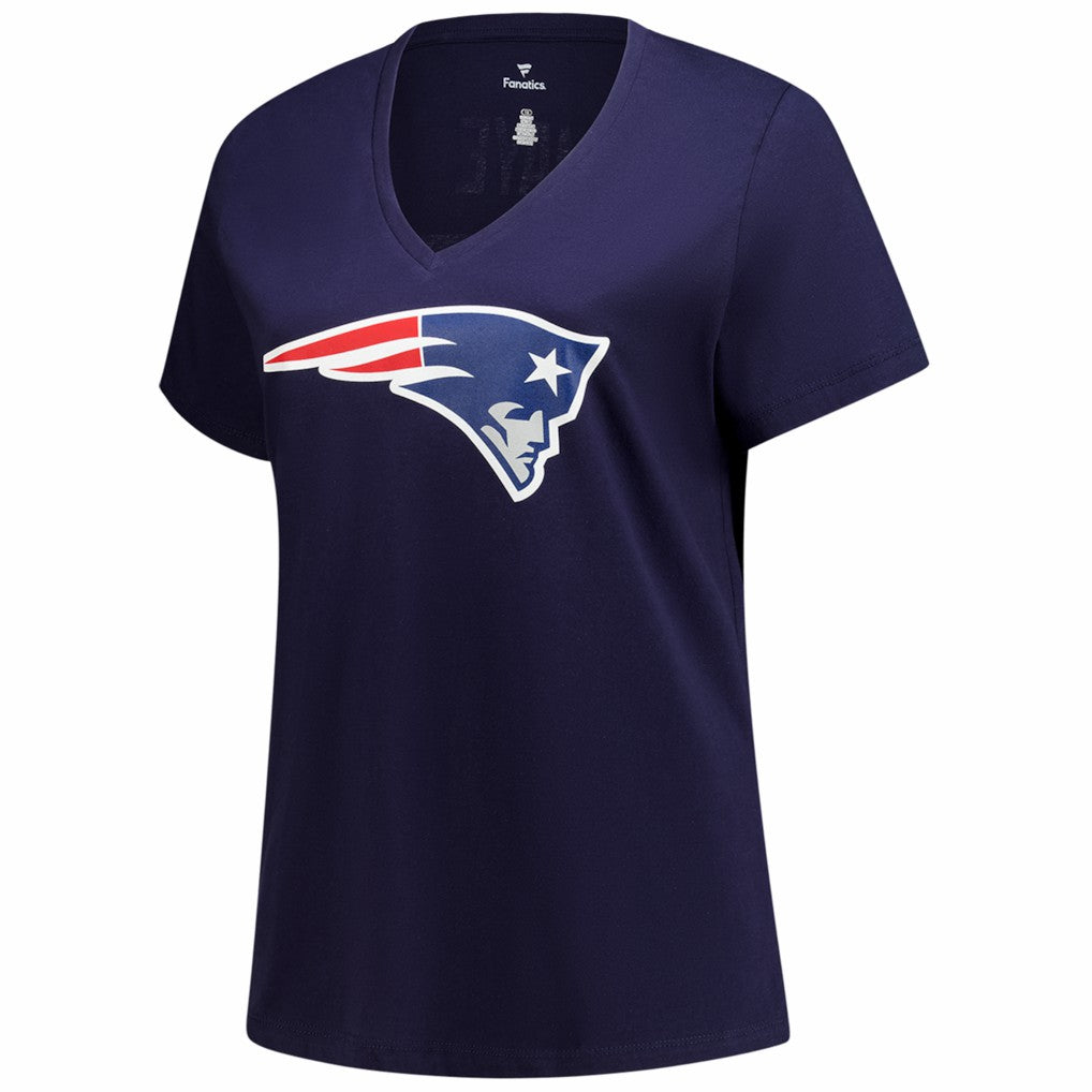 Drake Maye New England Patriots Women's Plus Size Name & Number V-Neck T-Shirt Navy | Fanatics