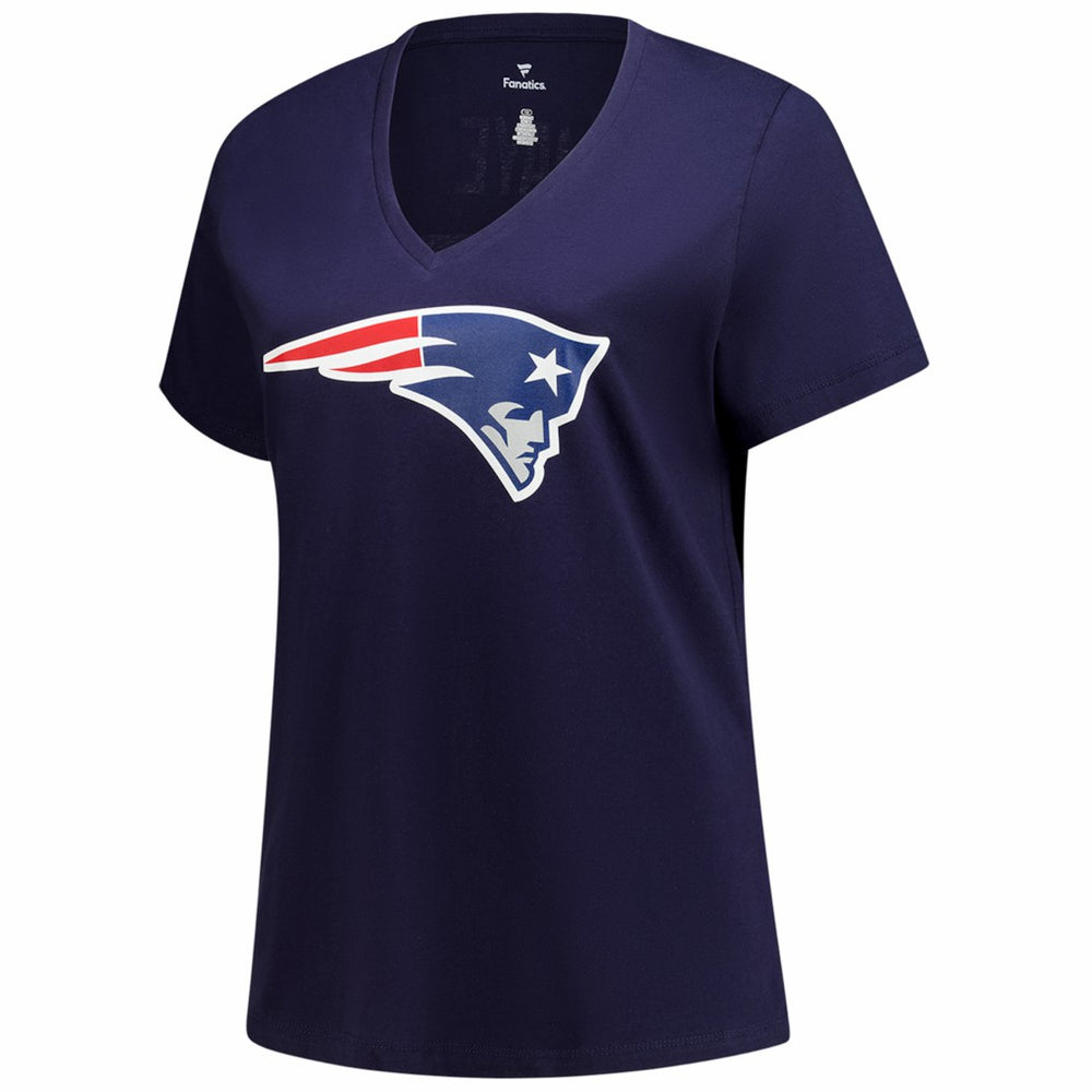 Drake Maye New England Patriots Women's Plus Size Name & Number V-Neck T-Shirt Navy | Fanatics