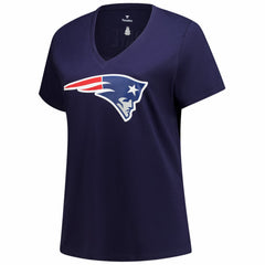 Drake Maye New England Patriots Women's Plus Size Name & Number V-Neck T-Shirt Navy | Fanatics