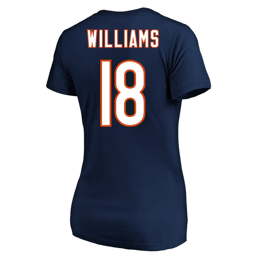 Caleb Williams Chicago Bears Women's Plus Size Fair Catch Name & Number Scoop Neck T-Shirt Navy | NFL