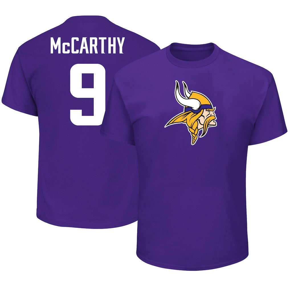 J.J. McCarthy Minnesota Vikings Big & Tall Name & Number T-Shirt Purple | Fanatics