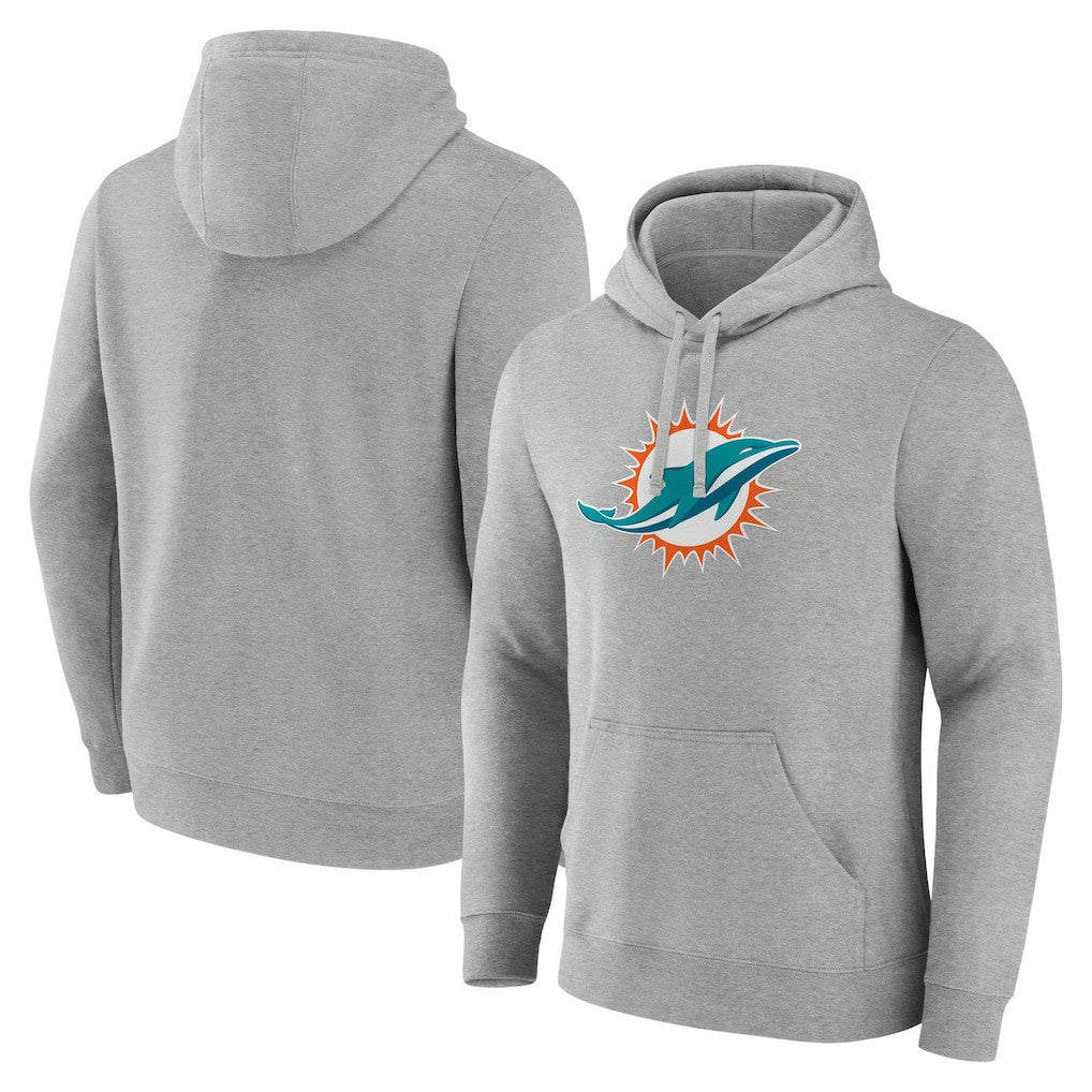 Miami Dolphins Deliver Fleece Pullover Hoodie Heather Gray | Fanatics