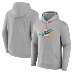 Miami Dolphins Deliver Fleece Pullover Hoodie Heather Gray | Fanatics